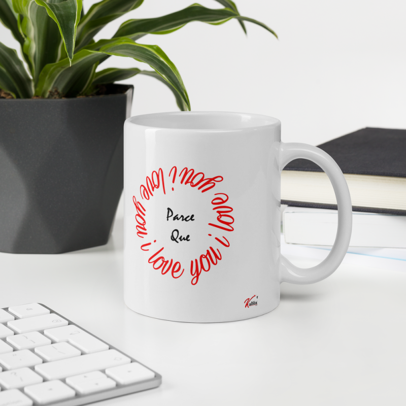 Tasse d'amour pense à moi le matin