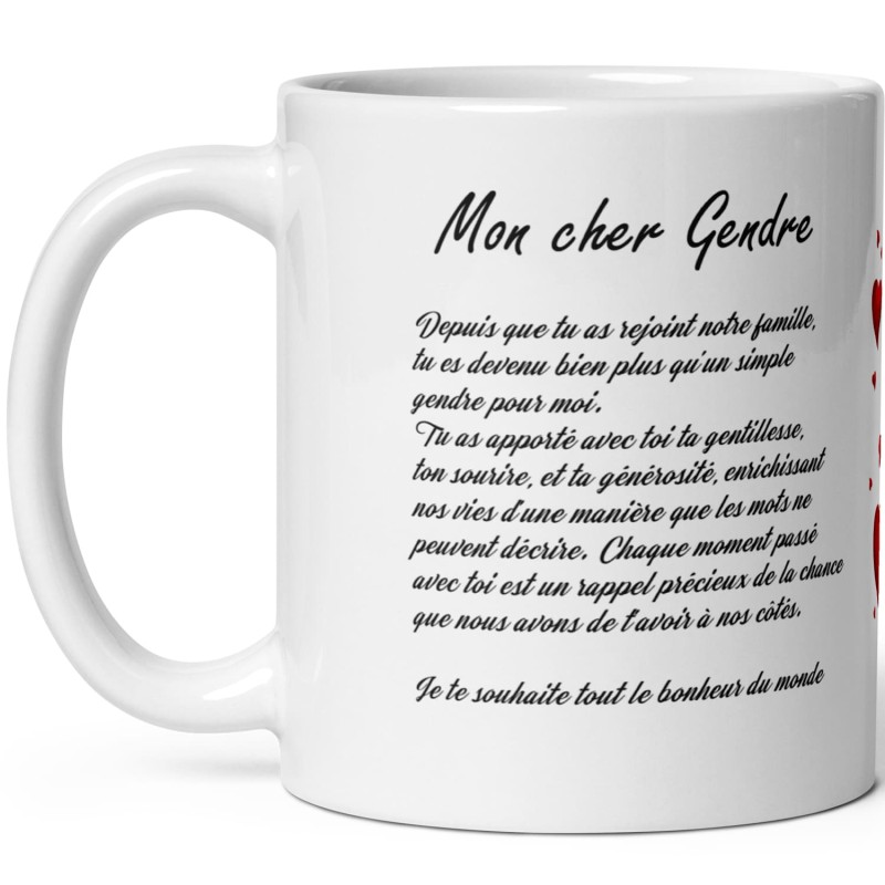 Mug cadeau pour son gendre