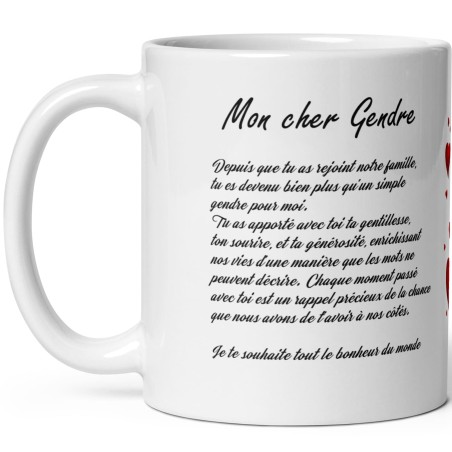 Mug cadeau pour son gendre