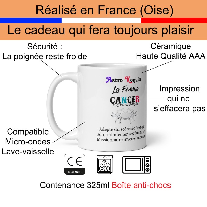 Mug sexy femme cancer à offrir