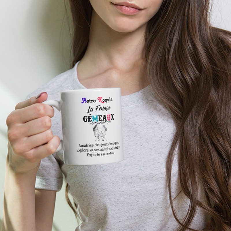 Tasse à offrir : signe astral gémeaux sexy femme