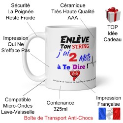 Tasse sexy à offrir enlève ton string