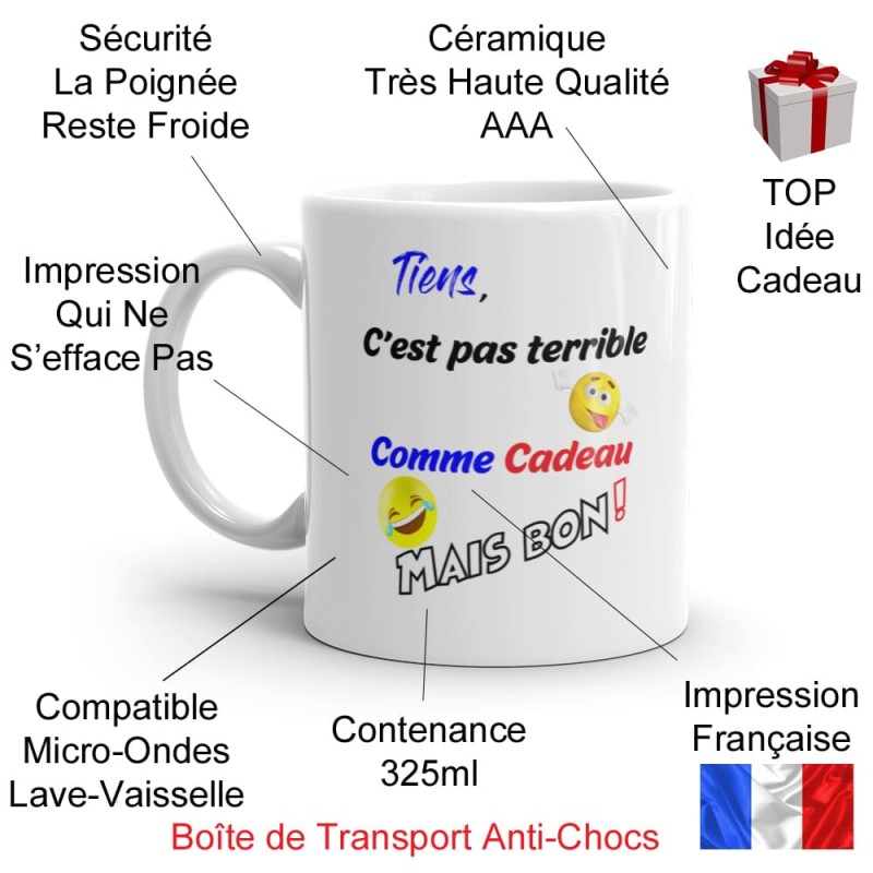 Mug pas terrible cadeau marrant tasse à offrir drôle
