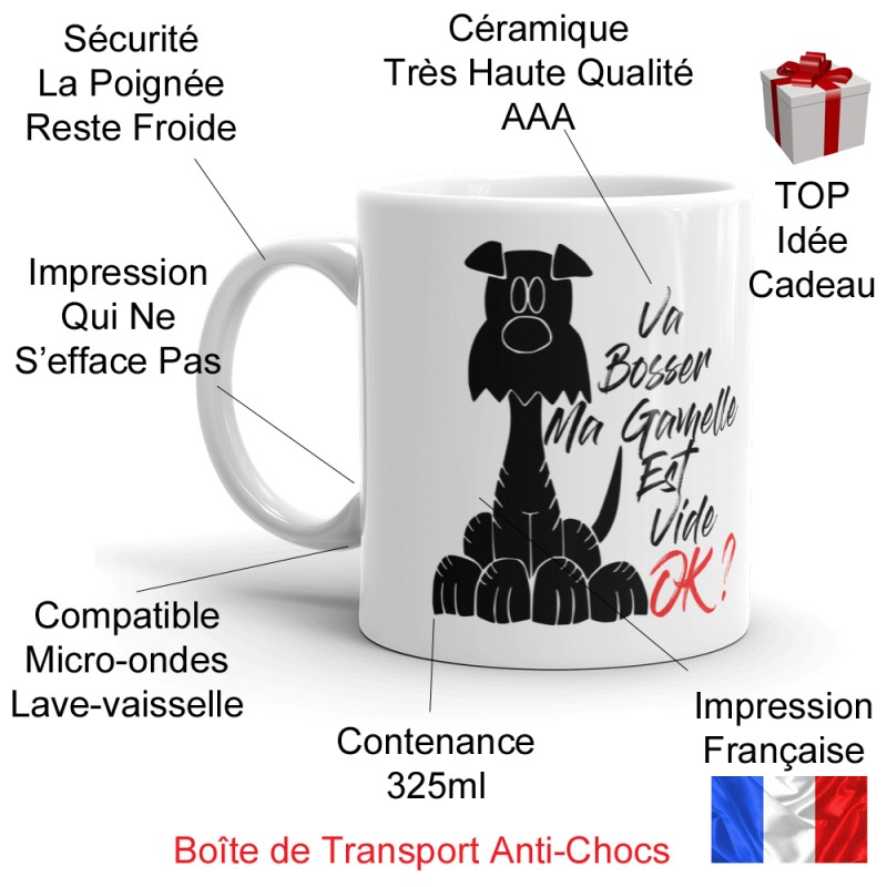 Mug humour chien tasse cadeau maître de chien