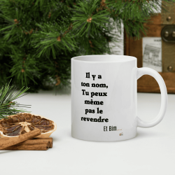 Mug prénom cadeau con drôle personnalisable humour