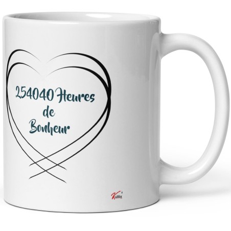 Mug personnalisé noces de velours 29 ans de mariage