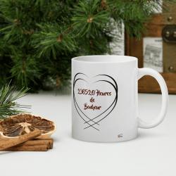 Tasse personnalisable 27 ans mariage noces d’acajou