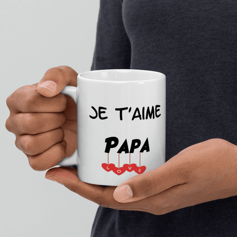 Mug Je t’aime papa tasse cadeau originale