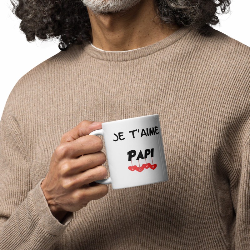 Tasse Je t’aime Papi mug cadeau grand-père