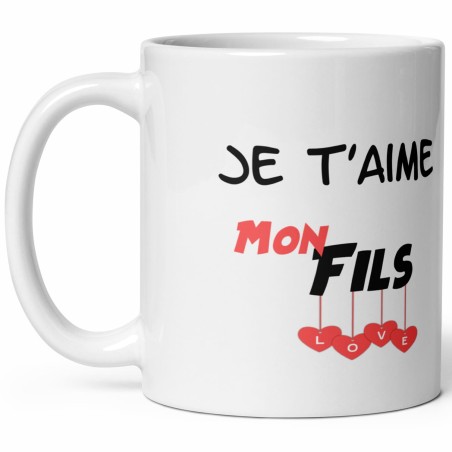 Tasse Je t’aime mon fils mug cadeau beau-fils