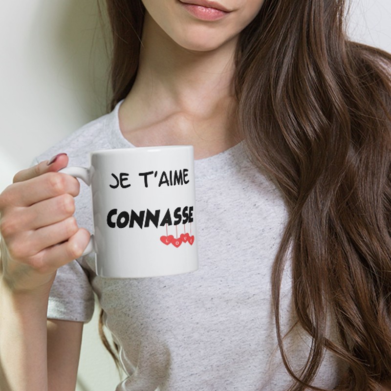 Mug Je t’aime connasse tasse humour originale
