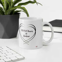 Mug 12 ans mariage noces de soie personnalisé