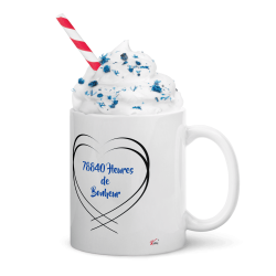 Tasse 9 ans mariage noces de faïence personnalisée