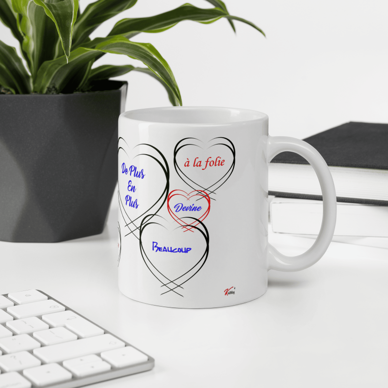 Mug amour personnalisable je t’aime tasse cadeau unique