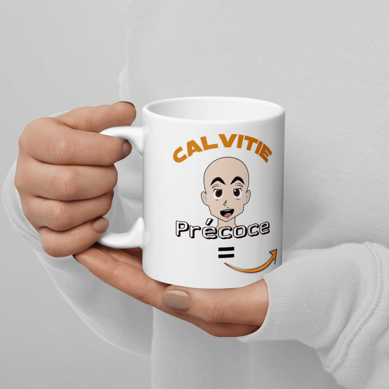 Mug humoristique calvitie précoce zizi féroce drôle