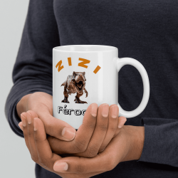 Mug humoristique calvitie précoce zizi féroce drôle