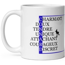 Mug personnalisé romantique drôle mots croisés connard cadeau