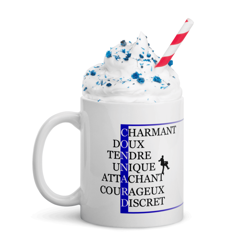 Mug personnalisé romantique drôle mots croisés connard cadeau