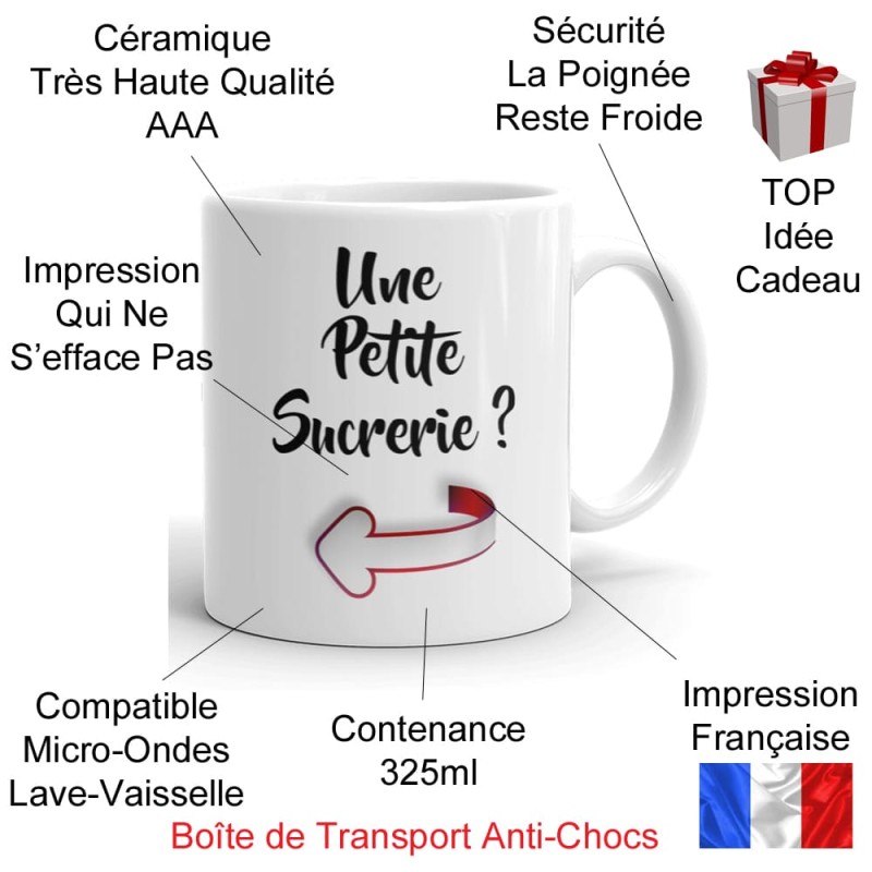 Mug personnalisé drôle et coquin une petite sucrerie cadeau humour