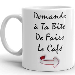 Mug coquin humoristique café cadeau drôle osé