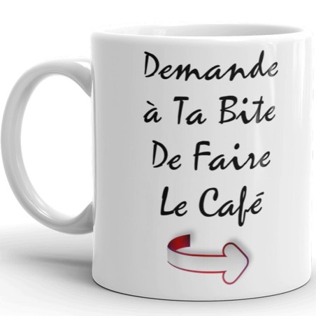 Mug coquin humoristique café cadeau drôle osé