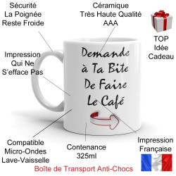 Mug coquin humoristique café cadeau drôle osé