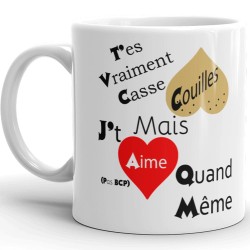 Mug personnalisé humoristique sexy casse couilles cadeau couple