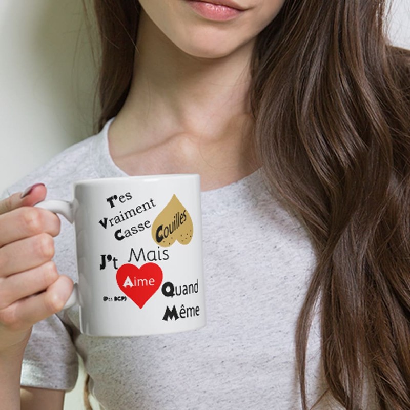 Mug personnalisé humoristique sexy casse couilles cadeau couple