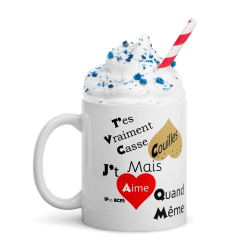 Mug personnalisé humoristique sexy casse couilles cadeau couple
