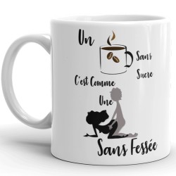 Tasse coquine personnalisée café levrette humour cadeau