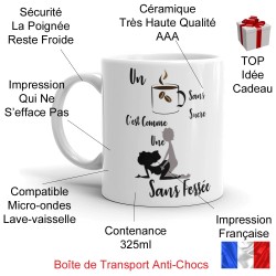 Tasse coquine personnalisée café levrette humour cadeau