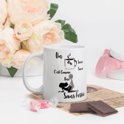 Tasse coquine personnalisée café levrette humour cadeau