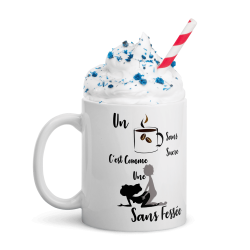 Tasse coquine personnalisée café levrette humour cadeau