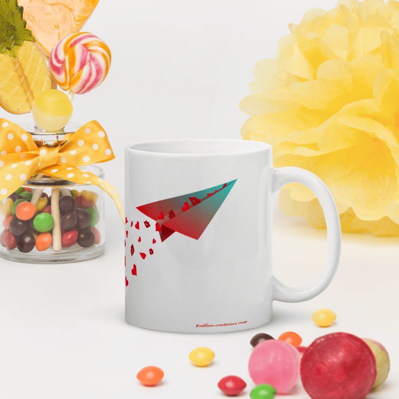 Mug personnalisé connasse fleurs rigolo