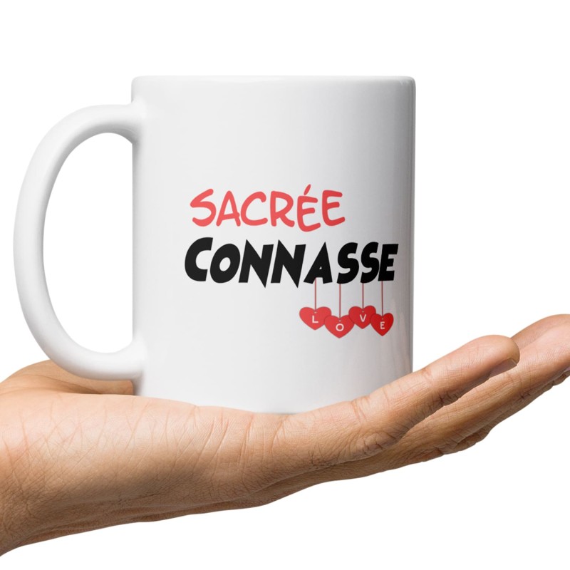 Mug drôle personnalisé sacree connasse