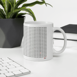 Tasse personnalisable prénom cœur je t’aime cadeau amour