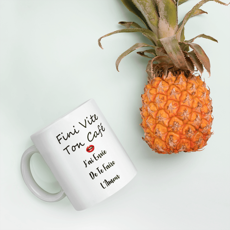Mug drôle amoureux fini ton café idée cadeau sexy