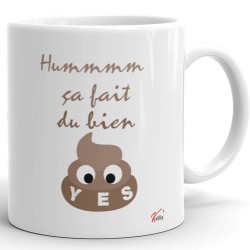 Mug personnalisé drôle café pense à faire caca cadeau humour