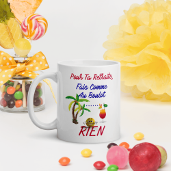 Mug personnalisé retraite fais rien cadeau collègue humoristique