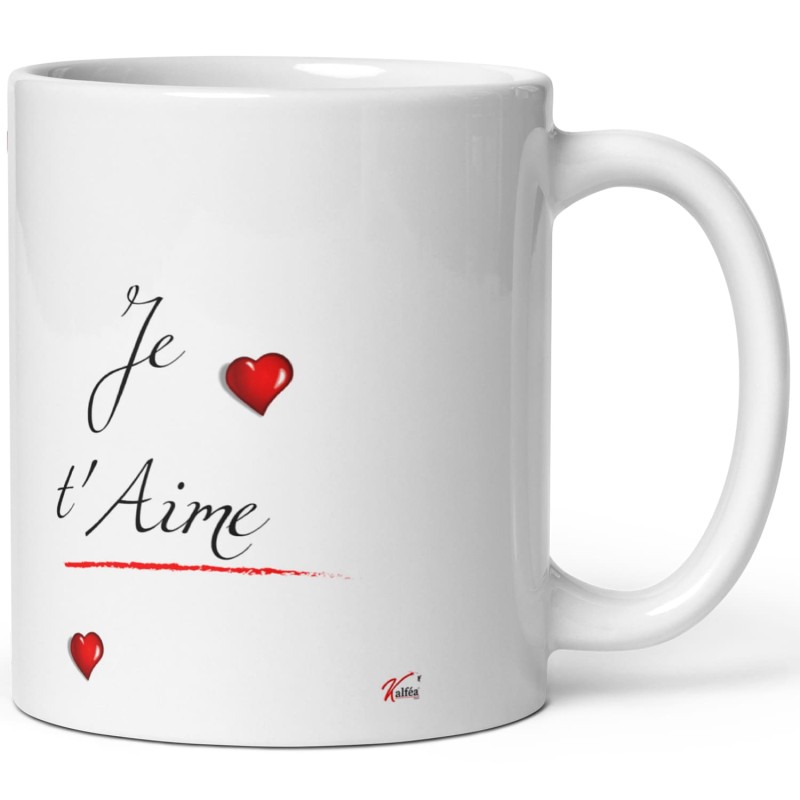 Mug personnalisé prénom Ma Mamie Je t’aime cadeau tendre