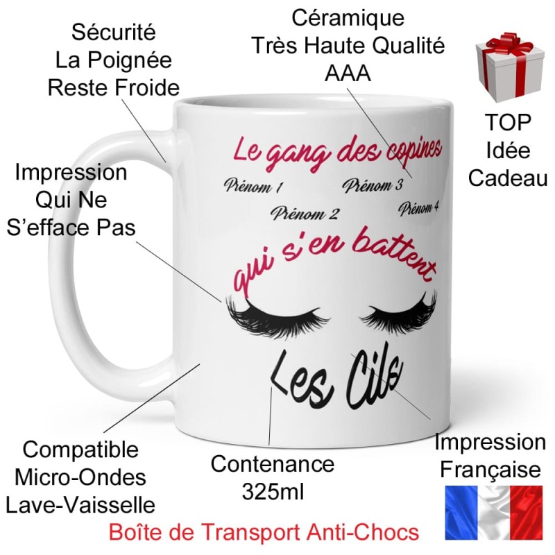 Tasse personnalisable copine mug drôle et complice