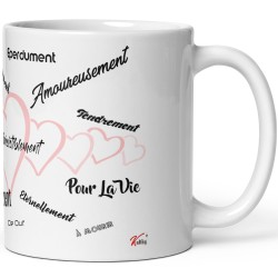 mug personnalisé je t’aime tasse romantique et poétique