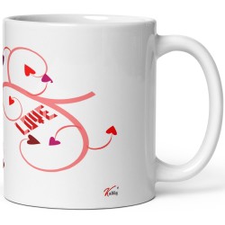 Tasse personnalisable mug je t’aime à l’infini avec cœur