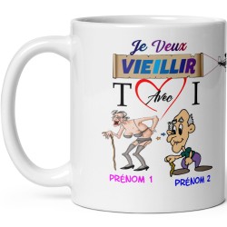 Mug personnalisable vieillir avec toi