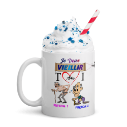 Tasse personnalisée mug drôle amour senior et coquin