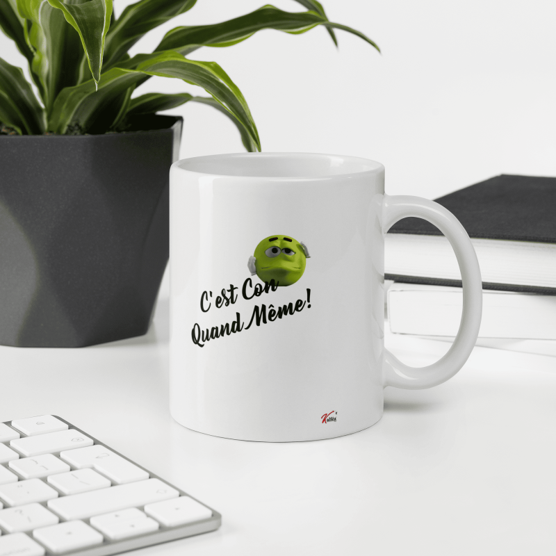 Mug personnalisable drôle message effacé et absurde