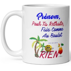 Mug personnalisable collegue retraite drôle
