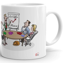 Tasse collègue qui part mug drôle personnalisable
