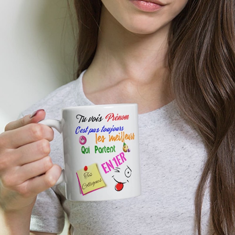 Tasse collègue départ personnalisée mug humour
