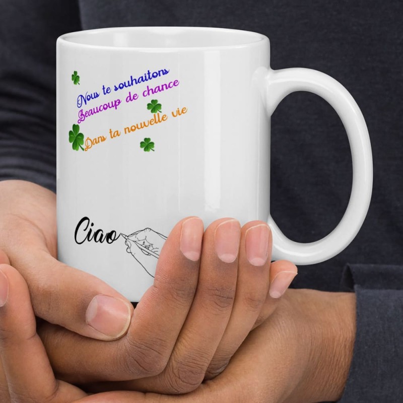 Tasse collègue départ personnalisée mug humour